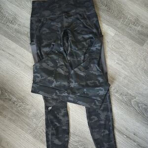 Fabletics Black Camouflage Leggings